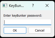 KeyBunker password entry dialog